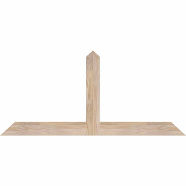 Ekena Millwork Portland Smooth Timber Gable Bracket, Douglas Fir, 48"W x 22"H x 1 1/2"D x 3 1/2"F, 11/12 Pitch GBW048X22X0204POR00SDF - main